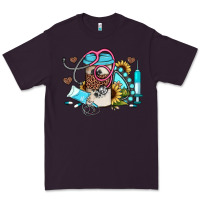 Plum western sunflower gemstone nurse Premium Tee - JahusDesignShop
