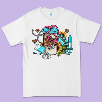 Western Sunflower Gemstone Nurse Premium Tee Designed By Jahusdesignshop