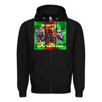 Black merry christmas gnomies Zipper Hoodie - CowGirlArtShop