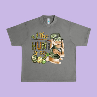The Hunt Is On Urban Heavy Tee Designed By Bundleandbundleshop