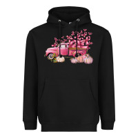 Black Breast Cancer truck Heavyweight Hoodie - FaDigitalArtStudio