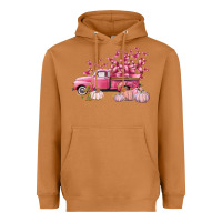 Meerkat Breast Cancer truck Heavyweight Hoodie - FaDigitalArtStudio
