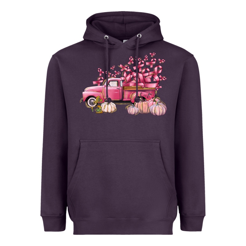 Breast Cancer Truck Heavyweight Hoodie by FaDigitalArtStudio | Teevron