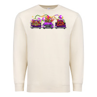 Sandshell Mardi Gras Farm Trucks Premium Sweatshirt - FaDigitalArtStudio