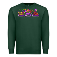 Sports Green Mardi Gras Farm Trucks Premium Sweatshirt - FaDigitalArtStudio