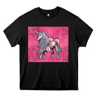 Black unicorn Heavy Core Tee - LillyAllenDesigns