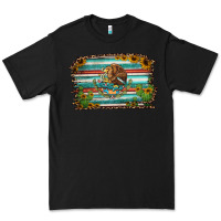 Black cactus turquoise serape leopard mexican flag Premium Tee - Jasminsmagicworld