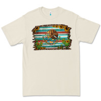 Bone cactus turquoise serape leopard mexican flag Premium Tee - Jasminsmagicworld