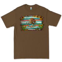 Cacao cactus turquoise serape leopard mexican flag Premium Tee - Jasminsmagicworld