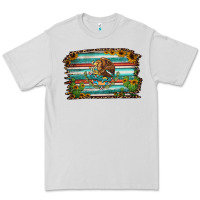 Cactus Turquoise Serape Leopard Mexican Flag Premium Tee | Teevron