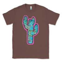Chestnut Western Turquoise Cactus Classic Tee - RanaPortraitStore