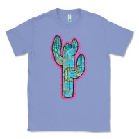 Colony Blue Western Turquoise Cactus Classic Tee - RanaPortraitStore