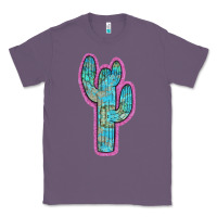 Lavender Western Turquoise Cactus Classic Tee - RanaPortraitStore