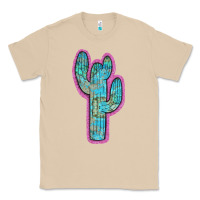 Mushroom Western Turquoise Cactus Classic Tee - RanaPortraitStore