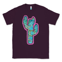 Plum Western Turquoise Cactus Classic Tee - RanaPortraitStore