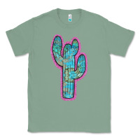 Sage Western Turquoise Cactus Classic Tee - RanaPortraitStore