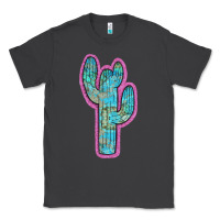 Smoke Western Turquoise Cactus Classic Tee - RanaPortraitStore