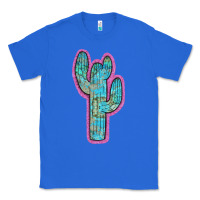 True Royal Western Turquoise Cactus Classic Tee - RanaPortraitStore