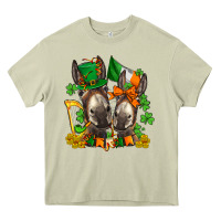 Mossy st patricks donkeys with  shamrocks Heavy Core Tee - AdoDesignShop
