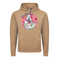 Vintage Coffee boo jee pink christmas ghost Vintage Hoodie - MaliasSmallBusiness