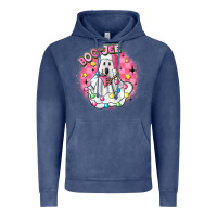 Vintage Denim boo jee pink christmas ghost Vintage Hoodie - MaliasSmallBusiness