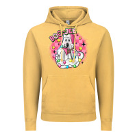 Vintage Mustard boo jee pink christmas ghost Vintage Hoodie - MaliasSmallBusiness