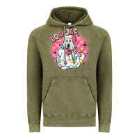 Vintage Olive boo jee pink christmas ghost Vintage Hoodie - MaliasSmallBusiness