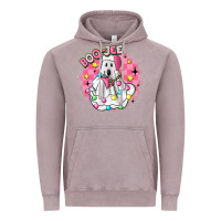 Vintage Zinc boo jee pink christmas ghost Vintage Hoodie - MaliasSmallBusiness