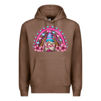 Chestnut valentine's day rainbow gnome olivia Premium Hoodie - OliviaCreatesArt