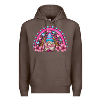 Coffee valentine's day rainbow gnome olivia Premium Hoodie - OliviaCreatesArt