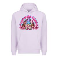 Lilac valentine's day rainbow gnome olivia Premium Hoodie - OliviaCreatesArt