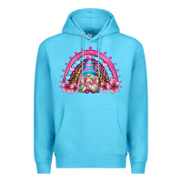 Ocean Blue valentine's day rainbow gnome olivia Premium Hoodie - OliviaCreatesArt