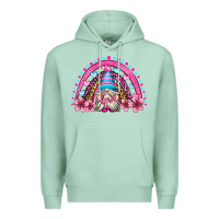 Seafoam valentine's day rainbow gnome olivia Premium Hoodie - OliviaCreatesArt