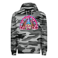 Slate Camo valentine's day rainbow gnome olivia Premium Hoodie - OliviaCreatesArt