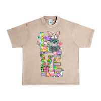 French Oak Love Easter Nurse Urban Heavy Tee - BundleAndBundleShop