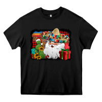 Black Santa Claus Spanish Christmas Heavy Core Tee - Jasminsmagicworld