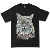 Black Bobcat Head Premium Tee - LillyAllenDesigns
