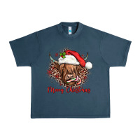 Midnight Navy mooey christmas cow Urban Heavy Tee - JahusDesignShop