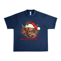 Navy mooey christmas cow Urban Heavy Tee - JahusDesignShop