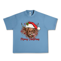 Pebble Blue mooey christmas cow Urban Heavy Tee - JahusDesignShop