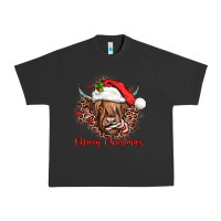 Pigment Black mooey christmas cow Urban Heavy Tee - JahusDesignShop
