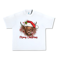 White mooey christmas cow Urban Heavy Tee - JahusDesignShop