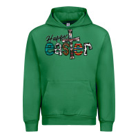 Emerald Happy Easter Urban Hoodie - CowhideDigitalArt