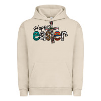 Pigment French Oak Happy Easter Urban Hoodie - CowhideDigitalArt