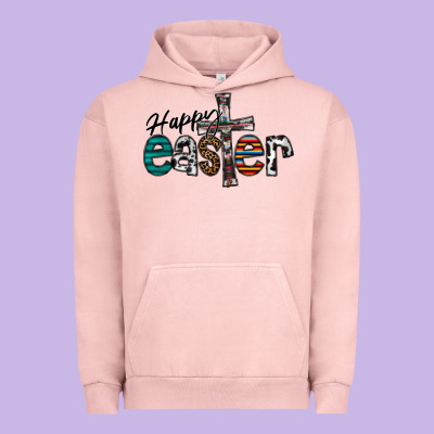 Happy Easter Urban Hoodie Designed By Cowhidedigitalart