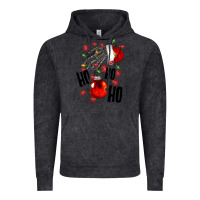 Vintage Black Ho ho ho skeleton Vintage Hoodie - NancyCooperArtShop
