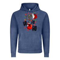 Vintage Denim Ho ho ho skeleton Vintage Hoodie - NancyCooperArtShop