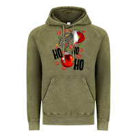 Vintage Olive Ho ho ho skeleton Vintage Hoodie - NancyCooperArtShop