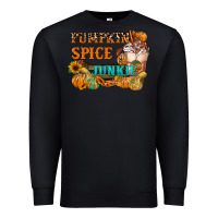 Black Pumpkin Spice Junkie Premium Sweatshirt - FaDigitalArtStudio