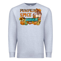 Heather Grey Pumpkin Spice Junkie Premium Sweatshirt - FaDigitalArtStudio